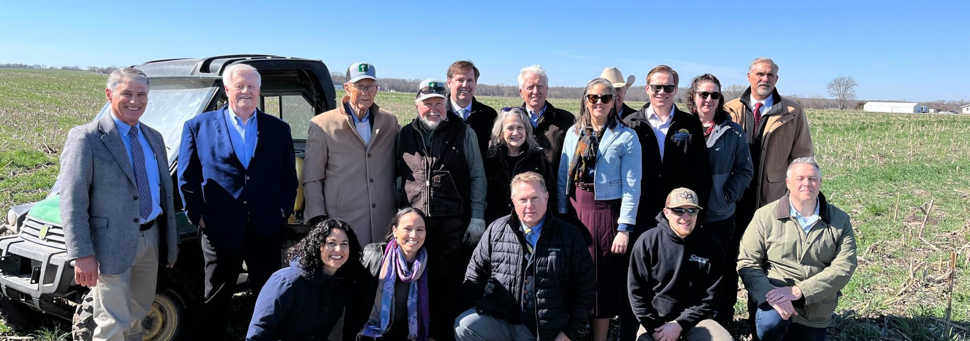 Rep. Sharice Davids at Finley Farms with local, state, and federal agricultural leaders.