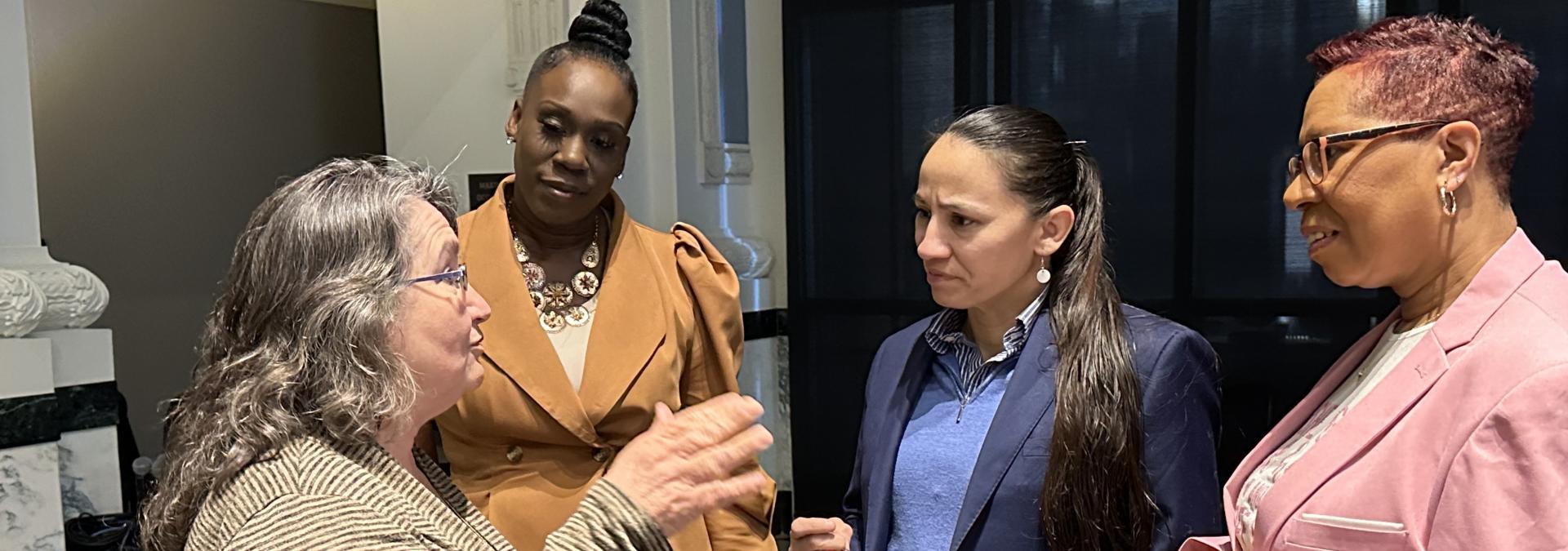 Representative Sharice Davids with participants from today’s roundtable conversation.