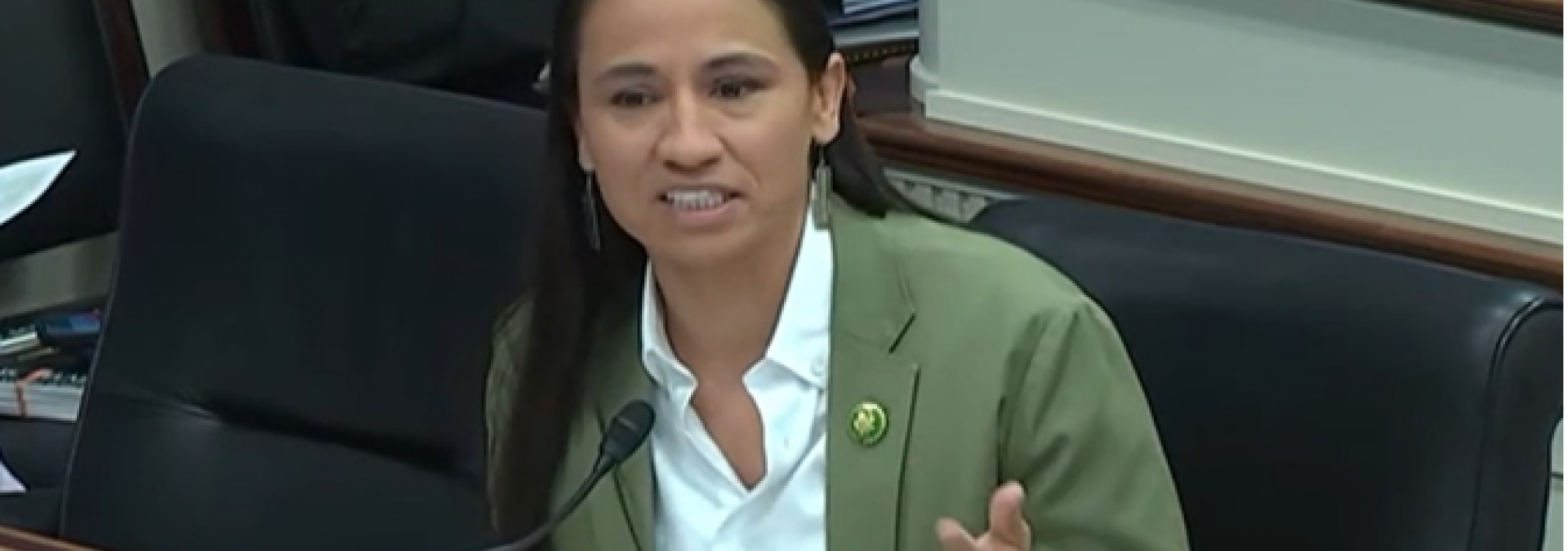 Davids and Kansas farmer Matt Splitter speak on the need for improved access to high-speed internet in rural Kansas