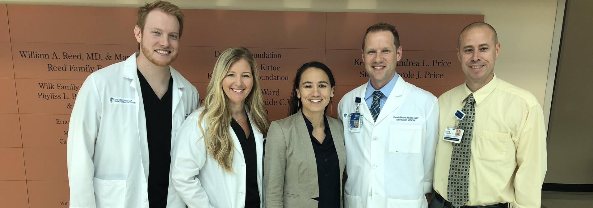 Rep. Davids with a group of physicians