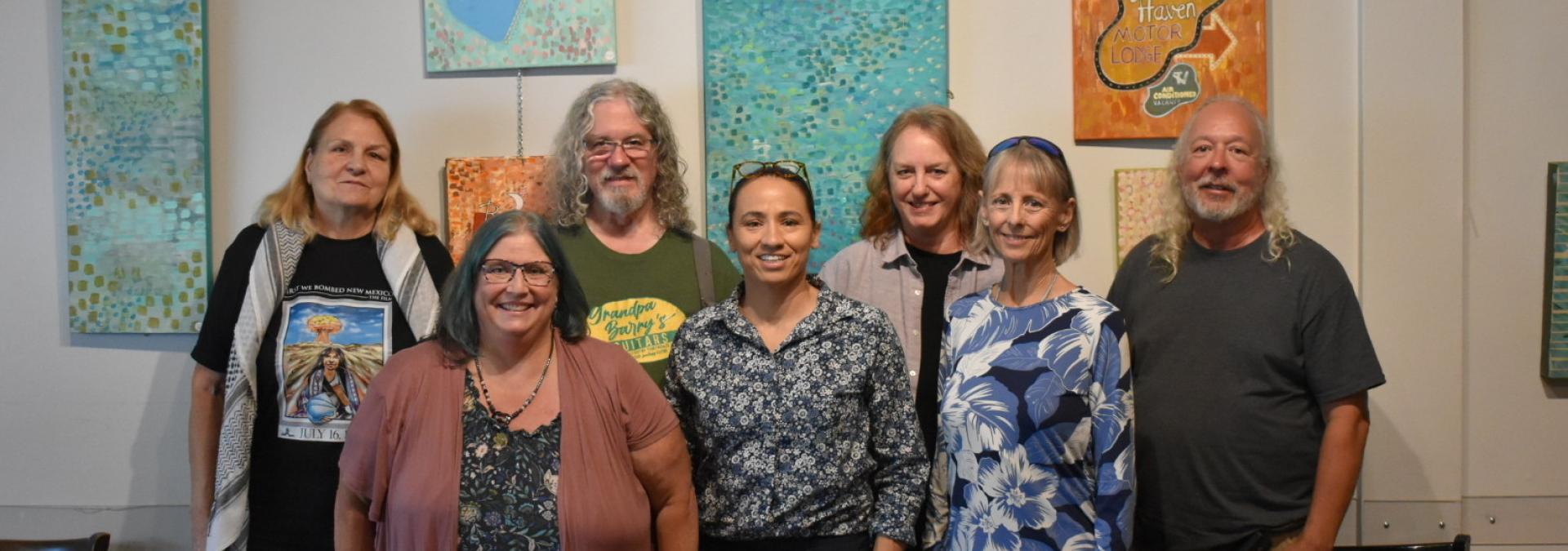 Rep. Sharice Davids with Kansans whose healthcare prices have increased due to expiring tax credits.