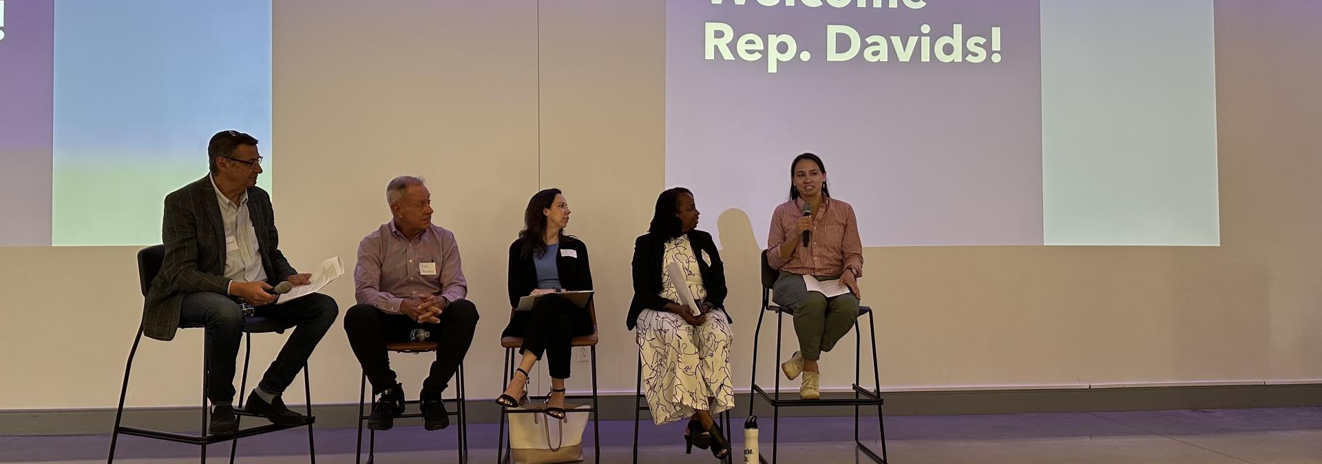 Rep. Davids at panel