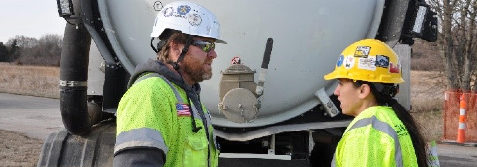 Representative Sharice Davids works a “Sharice’s Shift” at the 103rd Street project