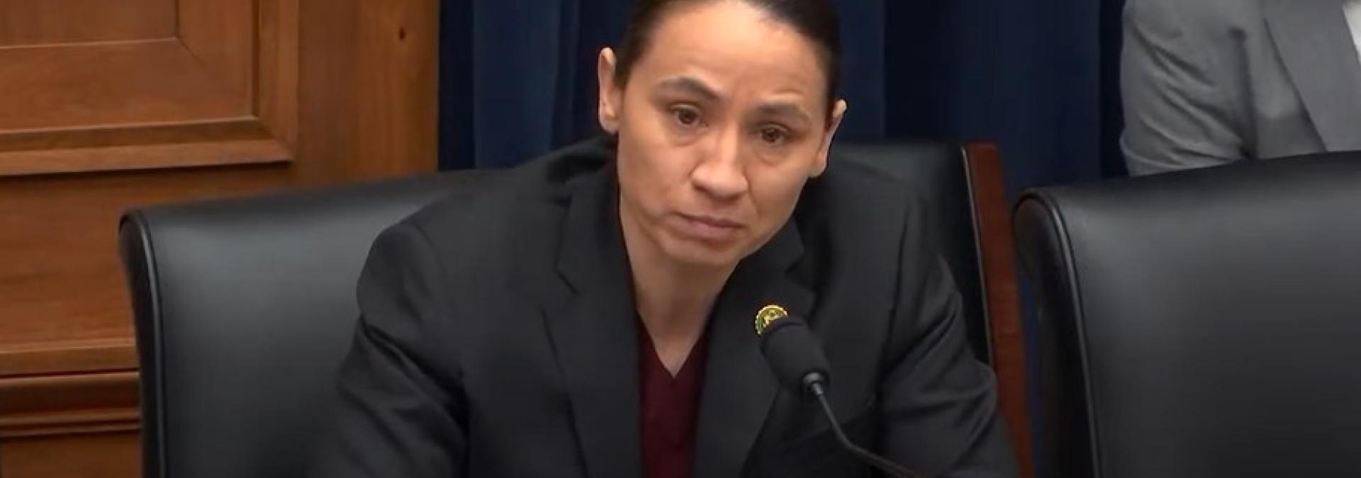 Rep. Davids During Committee Hearing
