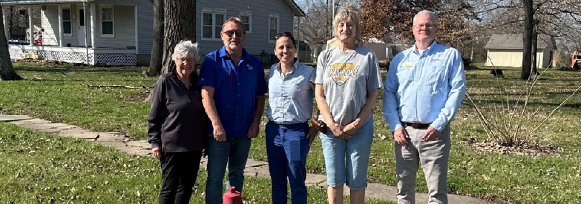 Rep. Sharice Davids visits the site set to benefit from her secured project funding.