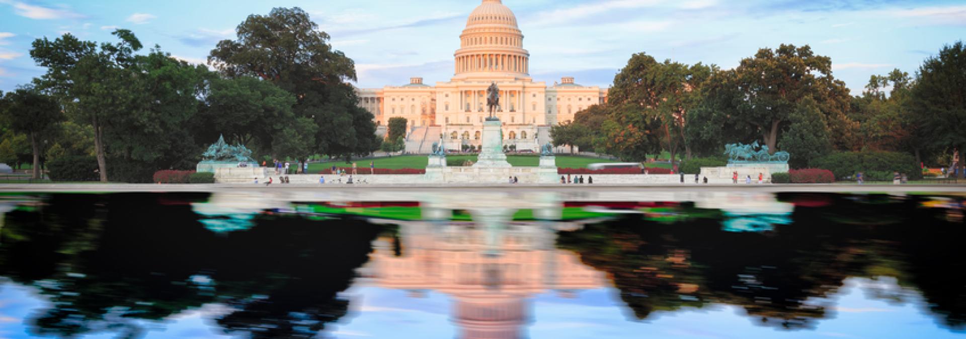 U.S. Capitol Building and Reflecting Pool