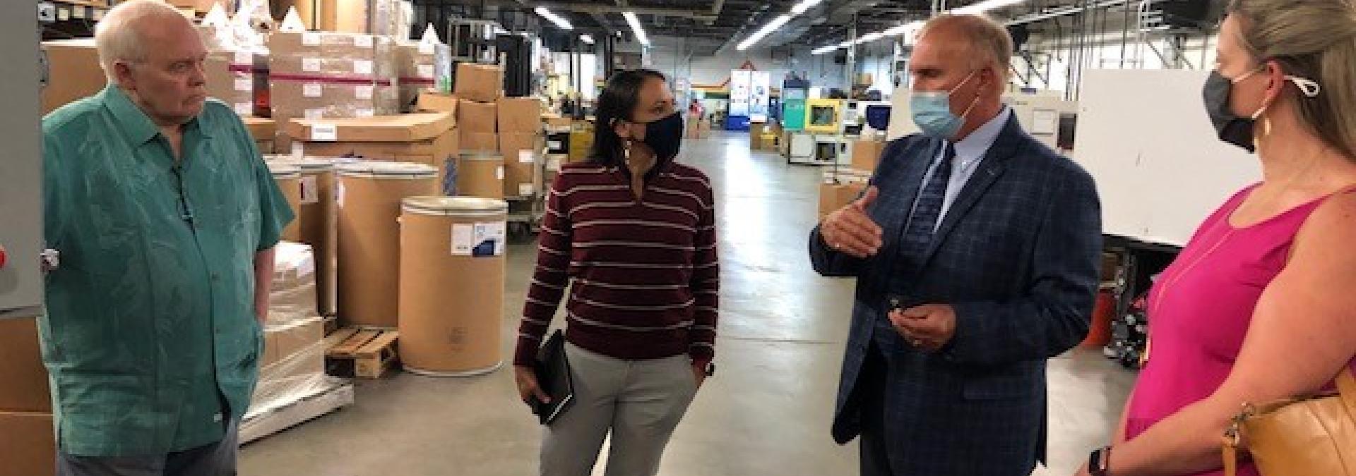 Rep. Davids at Dentec
