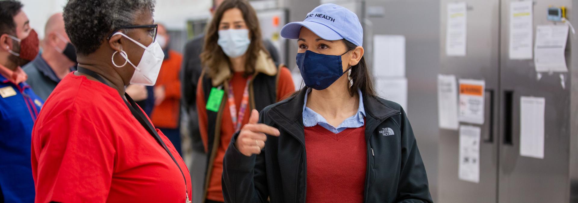 Rep. Davids at Vaccination Site