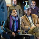 Rep. Daivds and Sen. Roberts during ag tour