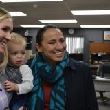 Rep. Davids with constituents