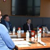 Rep. Sharice Davids at her BBQ small business roundtable 