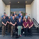 Representative Davids with representatives from Midwest HIDTA, Kansas Highway Patrol, and OPCAT.