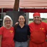 Rep. Davids at We B Smokin in Paola 