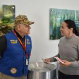 Rep. Davids with veteran