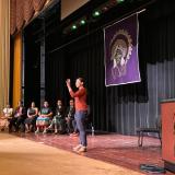 Rep. Davids at Haskell University