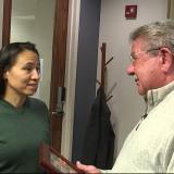 Rep. Davids returns medal to local veteran