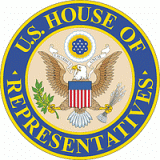 The United States House of Representatives' official seal.
