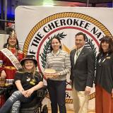 Rep. Davids with members of tribe