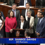 Davids holds moment of silence