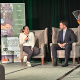 Representative Sharice Davids at the Agricultural Business Council of Kansas City’s annual forum.
