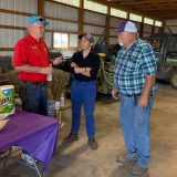 Rep. Davids at farm