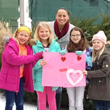Rep. Sharice Davids delivers Valentines in 2019, the first year of her Valentines for Vets program.