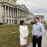 Rep. Davids with Constituent