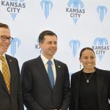 Sharice Davids, Pete Buttigieg and David Toland
