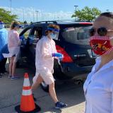 Davids at testing site.