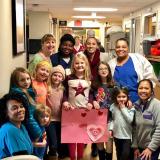 Davids delivering valentines