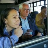 Rep. Davids and Overland Park Mayor Skoog touring the 167th Street project.