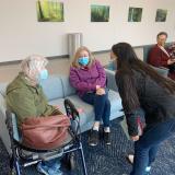 Davids delivers valentines for veterans at Lenexa, VA on Valentine’s Day.