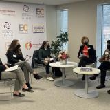 A picture of Rep. Davids at the Kansas Women's Business Center.