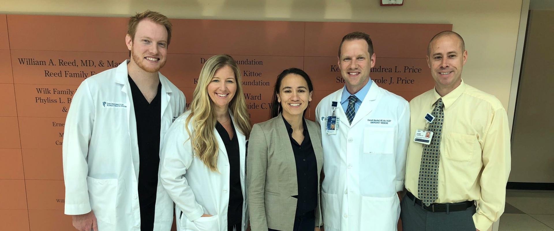 Rep. Davids with a group of physicians