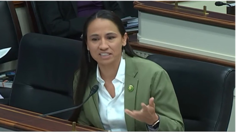 Davids and Kansas farmer Matt Splitter speak on the need for improved access to high-speed internet in rural Kansas