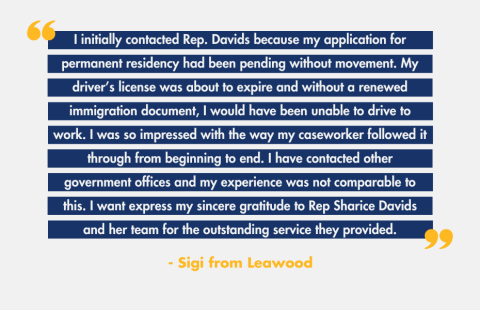 Constituent success story