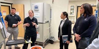 Davids and KMS CEO Tiffany Stovall visit Ronawk, a local biomanufacturer, and highlights investment in supply chains, innovation, and American manufacturing.