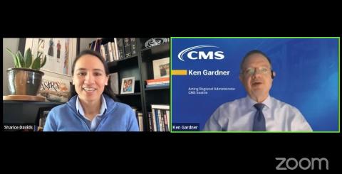 Rep. Sharice Davids hosts a webinar on navigating the Medicare Open Enrollment period.