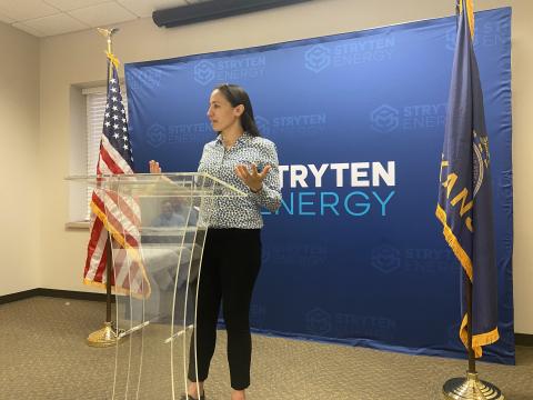 Davids highlights the importance of innovation and clean energy solutions at Stryten Energy.