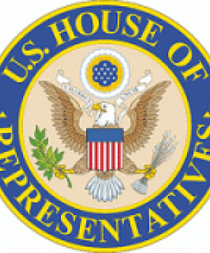 The United States House of Representatives' official seal.
