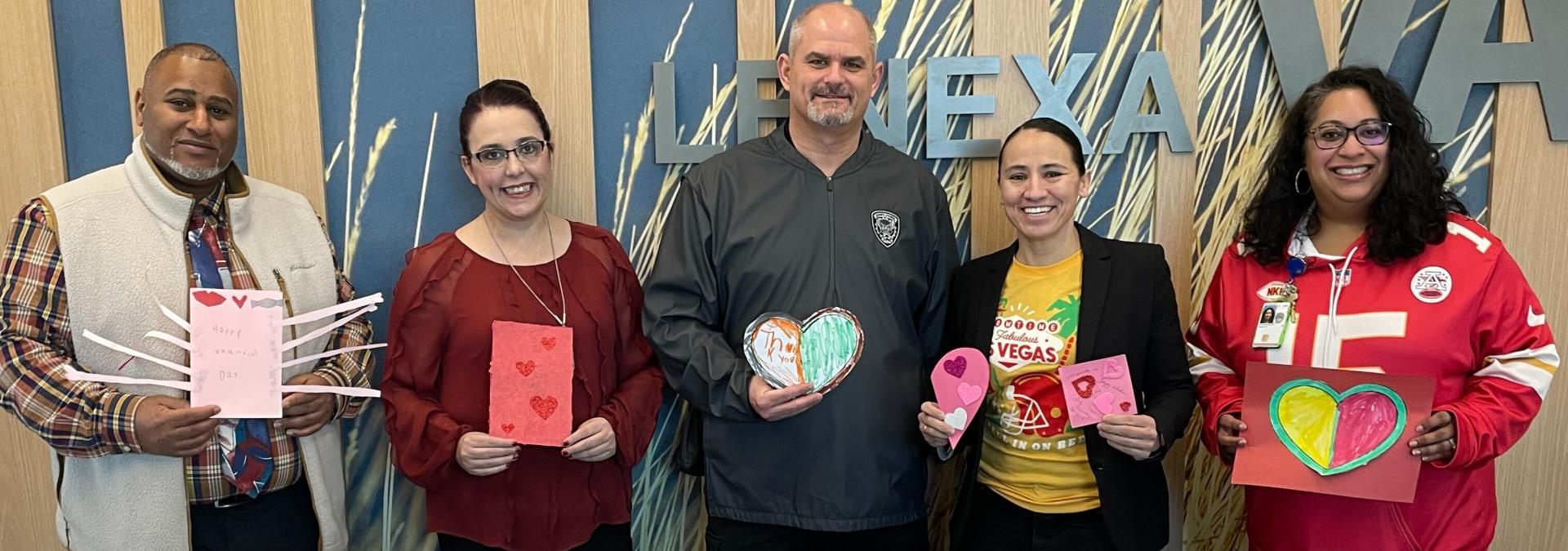Davids delivers valentines.