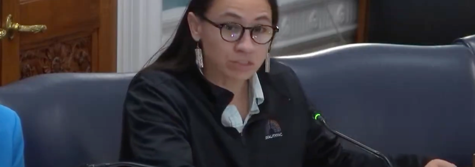 Rep. Davids during ag hearing
