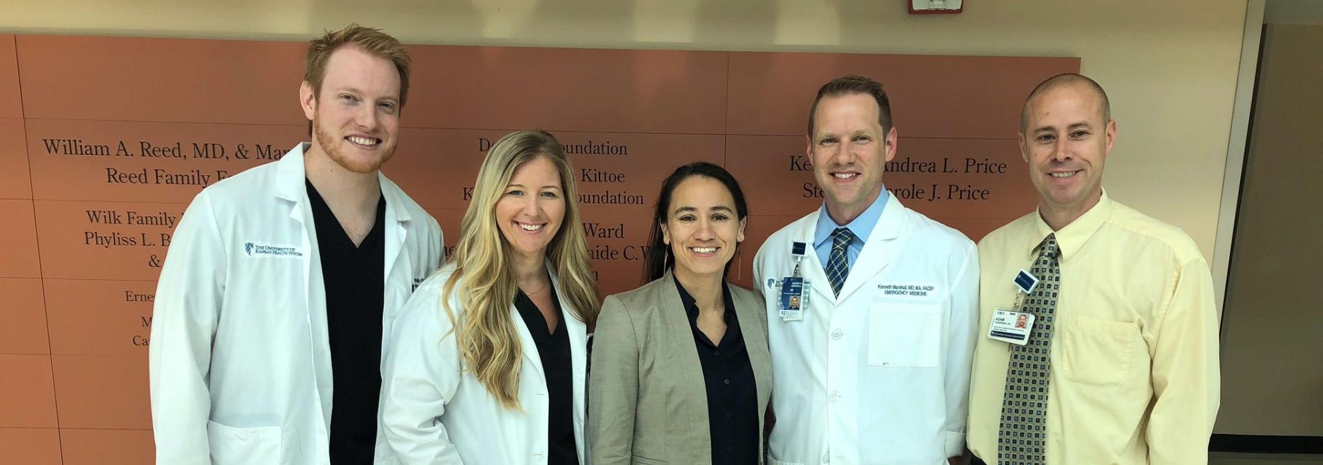 Rep. Davids with a group of physicians