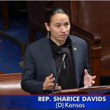 Davids speaks on the House floor about the importance of supporting Native entrepreneurs