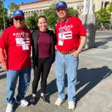 Rep. Davids with Kansas veterans