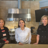 Rep. Davids with Laura Laiben of the Culinary Center of Kansas City and Sherry Turner, Executive Director of the Kansas City Women’s Business Center