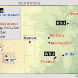 Map including all 17 partner institutions participating in the ARISE project.