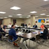 Rep. Sharice Davids with health care and law enforcement professionals during her second fentanyl summit.