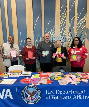 Davids delivers valentines.