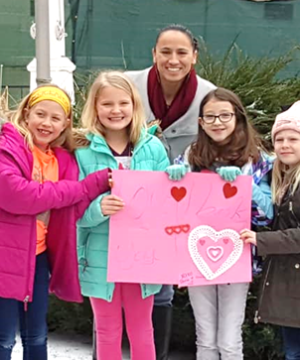 Rep. Sharice Davids delivers Valentines in 2019, the first year of her Valentines for Vets program.